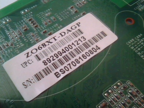 Tarjeta ZO68XT-DAGP Z068XT ZOGIS GeForce 6800XT 128 MB S-Video AGP V360750R - Imagen 3 de 5