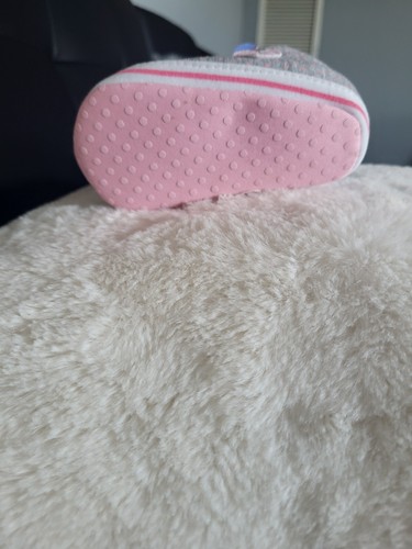 Newborn baby canvas shoes, casual footwear with heart-shaped bow, non-slip, with - Picture 8 of 8