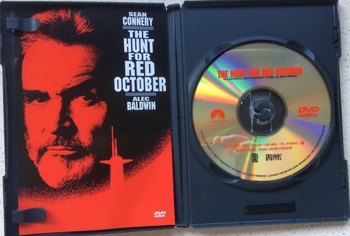 The Hunt For Red October (DVD, 1990) Sean Connery Region 1 FREE POST - Picture 3 of 3
