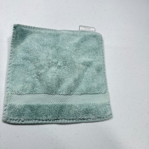 restoration hardware washcloth towel green 100% cotton square turkey 1294-12