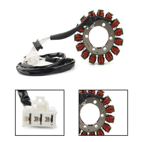 Generator Stator Coil Kit Durable Replacement Comp for Kawasaki ZX600 21003-0049 - Picture 6 of 9