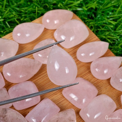 Gemas sueltas de cabina mixta de morganita rosa brasileña natural sin tratar 450 quilates para joyería - Imagen 2 de 8
