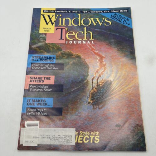Windows Tech Journal 1993 OOP Smalltalk/V Win++ TCXL/Windows C++ Visual Basic