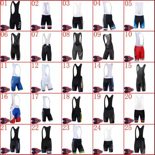 Mens Team Cycling Bib Shorts Summer Bike Gel Padded Shorts Racing Bicycle Bottom - Picture 1 of 38