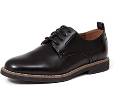 Deer Stags Big Boys Zander Memory Foam Dress Comfort Oxford Size 5 Black Lace-UP