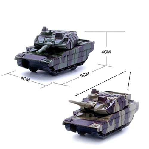 Green Tank Cannon Military Model Miniature 3D Kids Educational Toy Gift#$6 - Picture 2 of 10