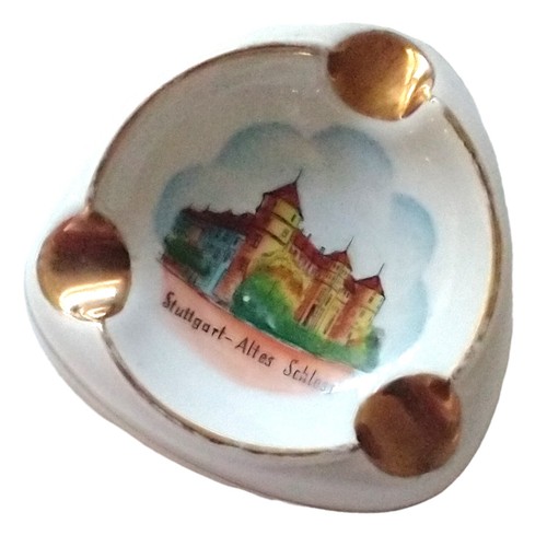 RW Bavaria Stuttgart Ashtray Porcelain Incense Burner Dish Vtg 50s Altes Schloss - Picture 4 of 16