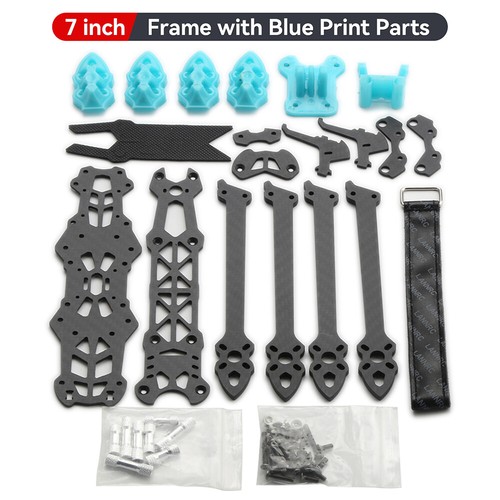 9IMOD 7" FPV Racing Drone Frame Kit Carbon Fiber 295mm RC Quadcopter Frame Kit - Picture 24 of 27