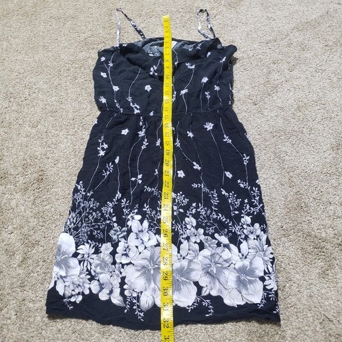 Xhilaration Black White Flowers Floral Dress Youth Girls Size L Large - Picture 5 of 6
