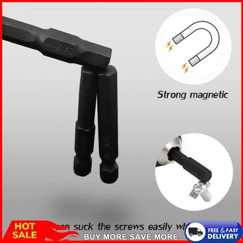 10pcs Hexagonal Drill Bits Set 50mm Electric Screwdriver Hex Bit with Magnetic