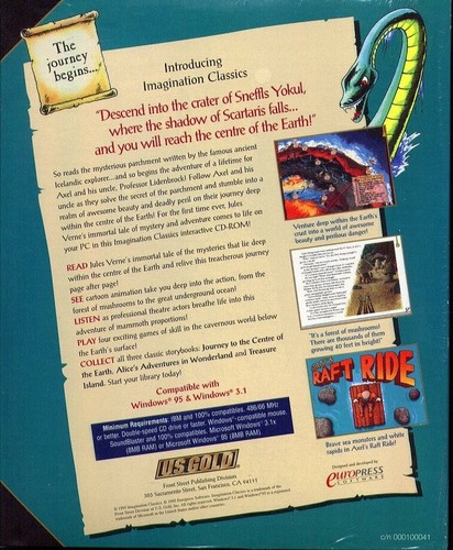 Journey to the Center of the Earth (Ages 8+) (PC-CD, 1995) - NEW CD in SLEEVE - Picture 3 of 3