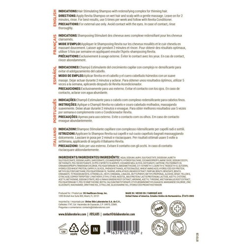 DS Laboratories Revita Hair Stimulating Shampoo Anti-Loss Anti-Thinning 31.3 oz - Picture 6 of 6