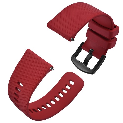 Anbeer Silicone Watch Strap, 16mm/18mm/19mm/20mm/21mm/22mm/24mm band, Waterproof - Picture 195 of 209