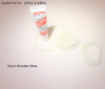 Jotul 8 white glass door  Gasket Kit Stove rope Jøtul.