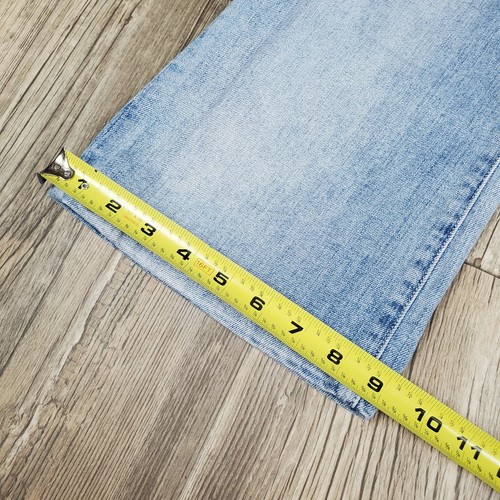 Jeans donna Seven 7 Luxe lavaggio leggero effetto invecchiato strass denim elasticizzato tg 14 - Foto 12 di 12