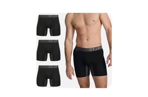 Step ONE Mens Boxers Shorts Multipack, 3 Pairs, Anti Chafing Underwear for Men, - Picture 2 of 3