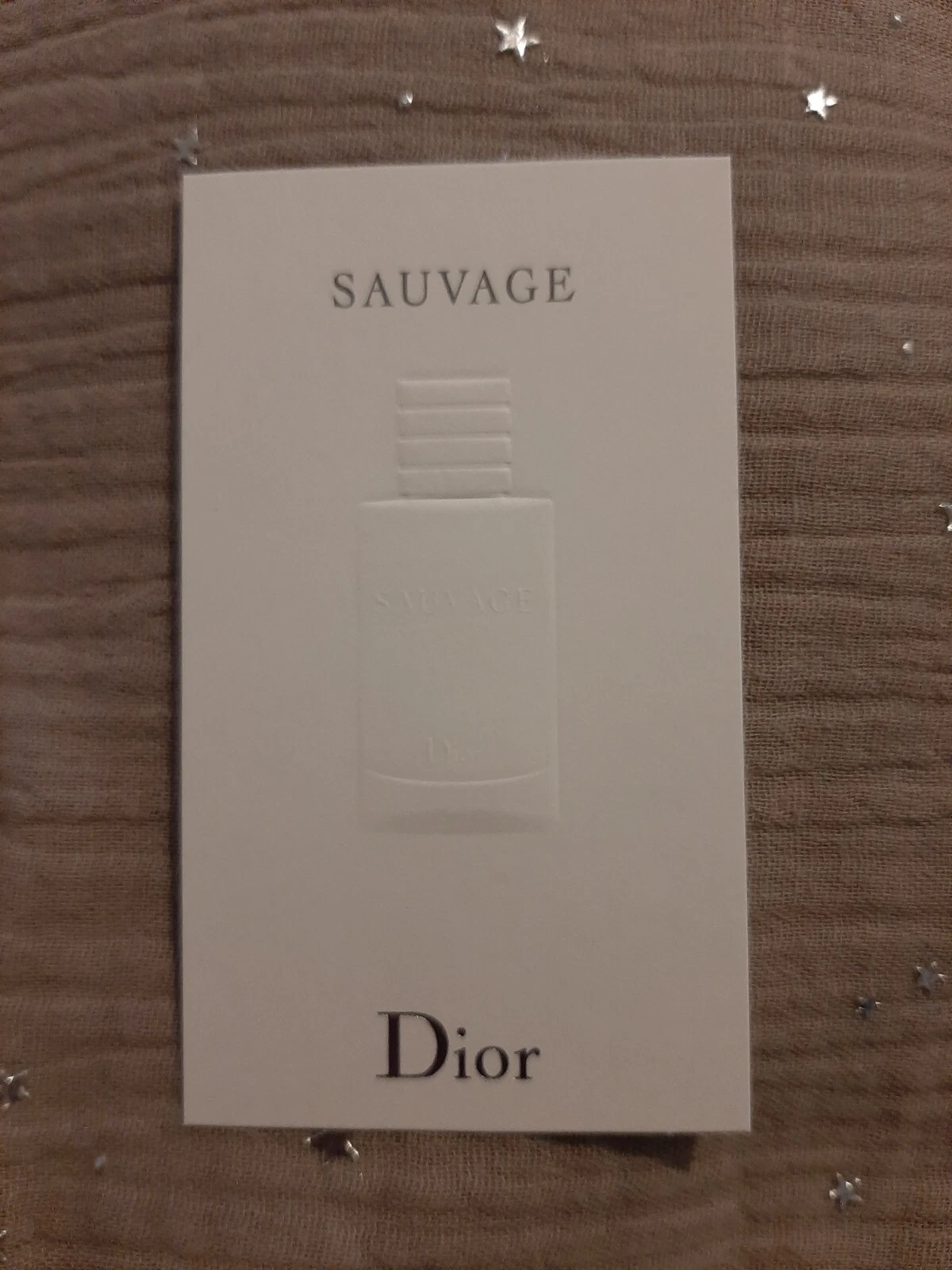 Carte Parfumée   Perfume Card . C. Dior   sauvage