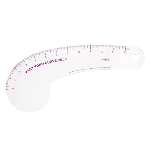 Vary Form Curve Ruler for Sewing, Pattern Making, French Curve Ruler Clear - Picture 6 of 31
