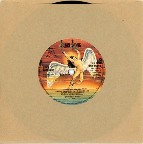DAVE EDMUNDS Queen of Hearts/Creature from the Black Lagoon 1979 SWANSONG 45rpm