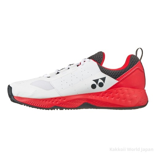YONEX Tennis Shoes Power Cushion 106 White/Red SHT106 114 Omni Clay 2024 UNISEX - Picture 4 of 10
