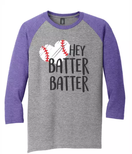 Purple baseball on sale tee women's