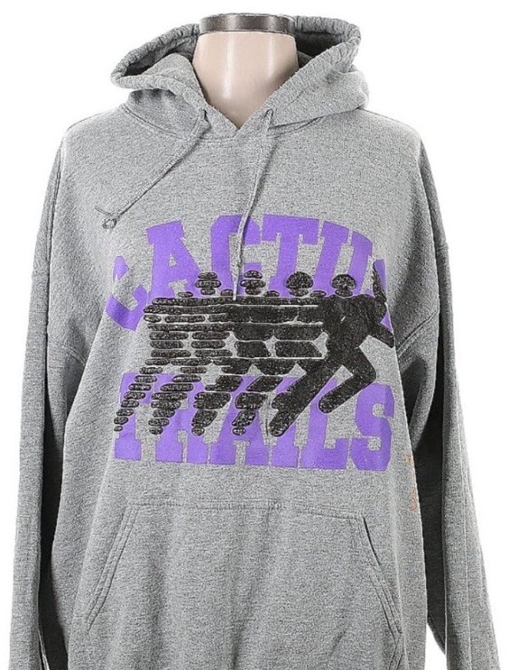 Cactus Jack Cactus Trails Grey and Purple Size L Pullover Hoodie | eBay