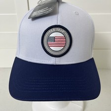 PGA Tour Americana Adjustable Golf Hat Cap Bright White NWT