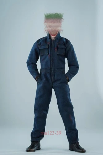Costume scala 1/12 tuta salopette pantaloni vestiti vestibilità 6'' action figure maschile - Foto 18 di 23