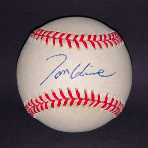 1996 Signed WORLD SERIES Atlanta Braves TOM GLAVINE Baseball Hall of Fame MLB - Picture 2 of 8