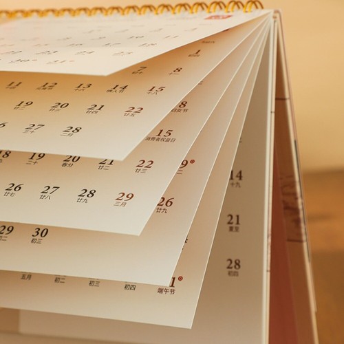 Thick Paper 2025 Desk Calendar Fashion Table Planner Desk Decoration - Picture 5 of 15