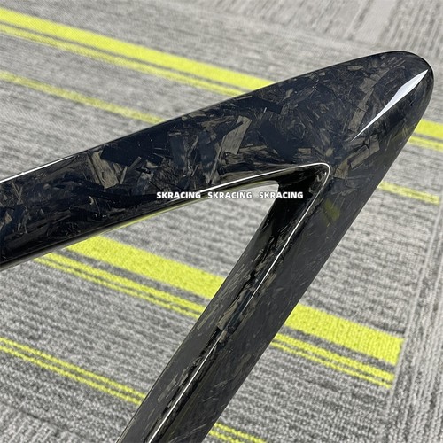 Forged Carbon Side Fender Grille Vent Trim Fits 2015-2018 Ferrari California T - Picture 16 of 18