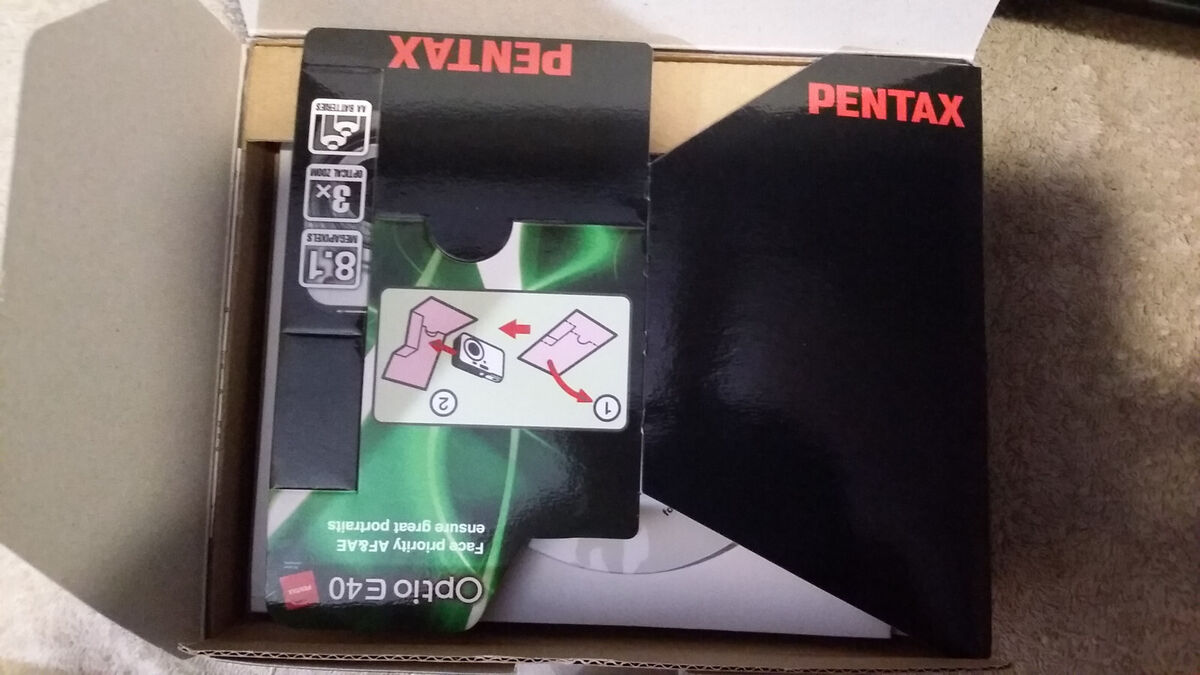 PENTAX Pentax Optio E40 8.1MP Digital Camera - Silver for PENTAX Pentax Optio E40 8.1MP Digital Camera - Silver for