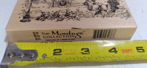 HTF PSX THE MONTAGE COLLECTION TIMBRO ARTIGIANALE K-3112 NATALE PACE, GIOIA, NOEL - Foto 3 di 5