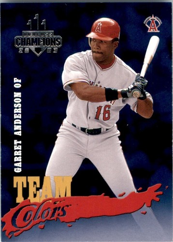 Donruss #TC-27 2003 Garret Anderson Team Colors - Imagen 1 de 2