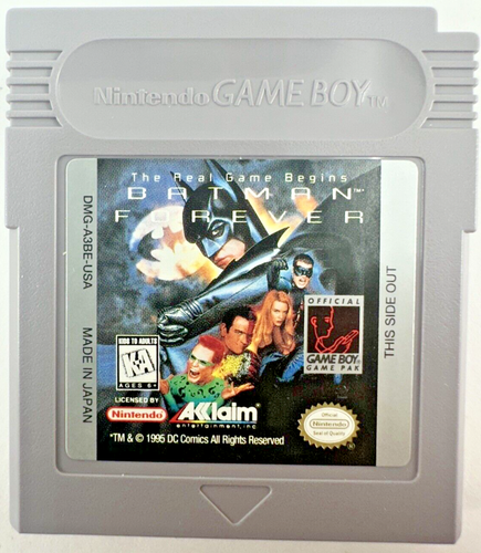 Batman Forever (Nintendo Game Boy, 1995) CIB Complete Tested WORKS - Picture 7 of 19