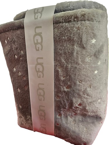 NWT! UGG 'AVERY STARS' 2 Piece Storage Square Round Bin Set GLACIER GRAY - Picture 4 of 6