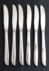 ONEIDA TWIN STAR Stainless Flatware Lot of 6 TABLE DINNER KNIVES KNIFE Solid