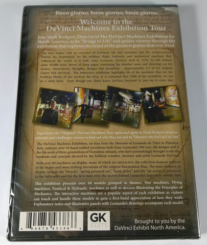 DaVinci Machines Exhibition Tour 60 Models Life Inventions DVD ~ BRAND NEW!  - Picture 2 of 3