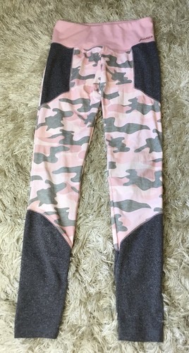 JUSTICE Girls size 14 14/16 CHEER SHIRT CAMOUFLAGE YOGA PANTS OUTFIT - Picture 3 of 4