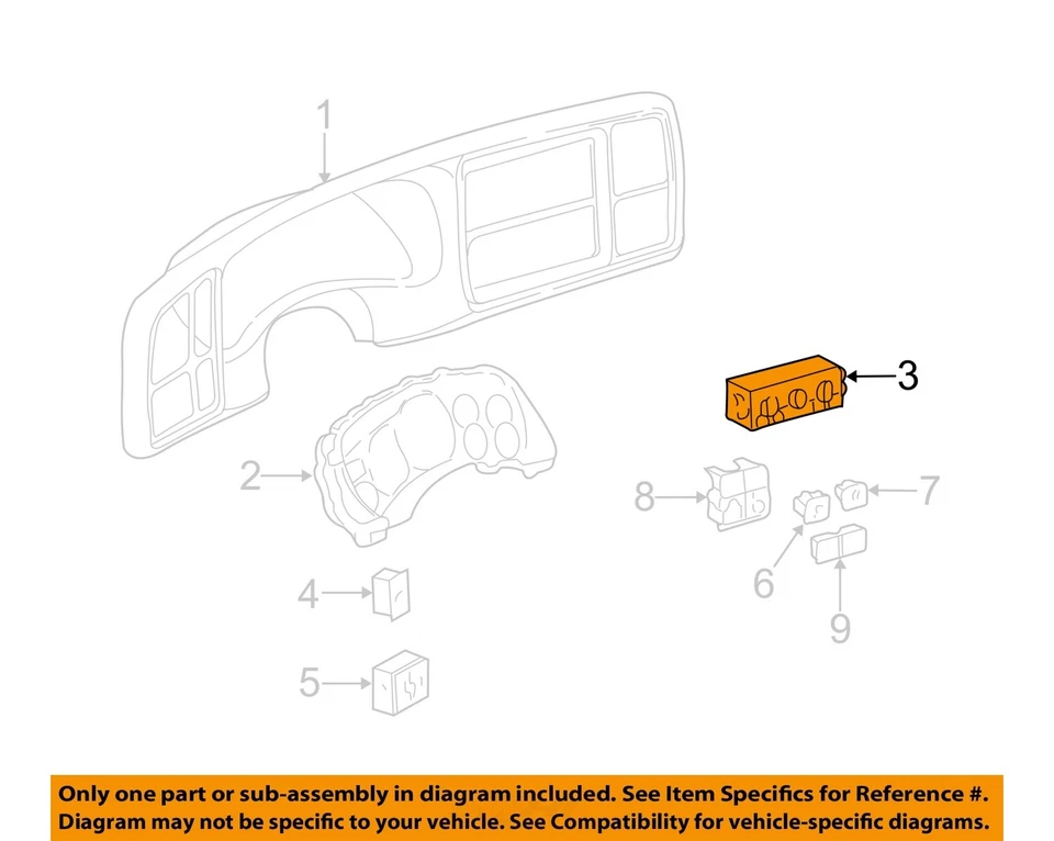 Interruptor selector de aire acondicionado usado se adapta a: camioneta Chevrolet Silverado 1500 2002 sin aire acondicionado Foto 3 de 4