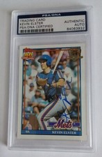 1991 Topps Desert Shield #134 Kevin Elster PSA/DNA Authentic Autograph