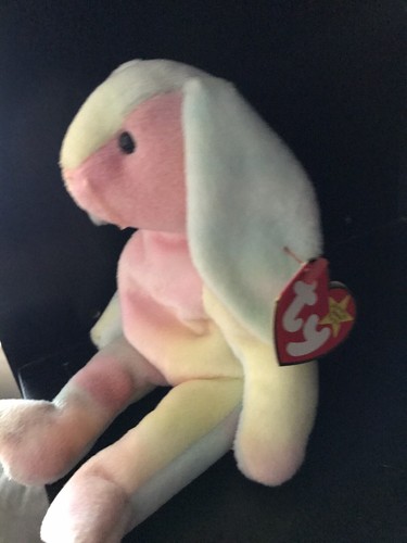 RETIRED TY BEANIE TIE DYE BUNNY BEANIE- HIPPIE -MAY 4, 1998 - Picture 2 of 9