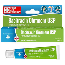 Bacitracin Antibiotic Ointment with Zinc USP - 1 Oz Topical Antibiotic First Aid