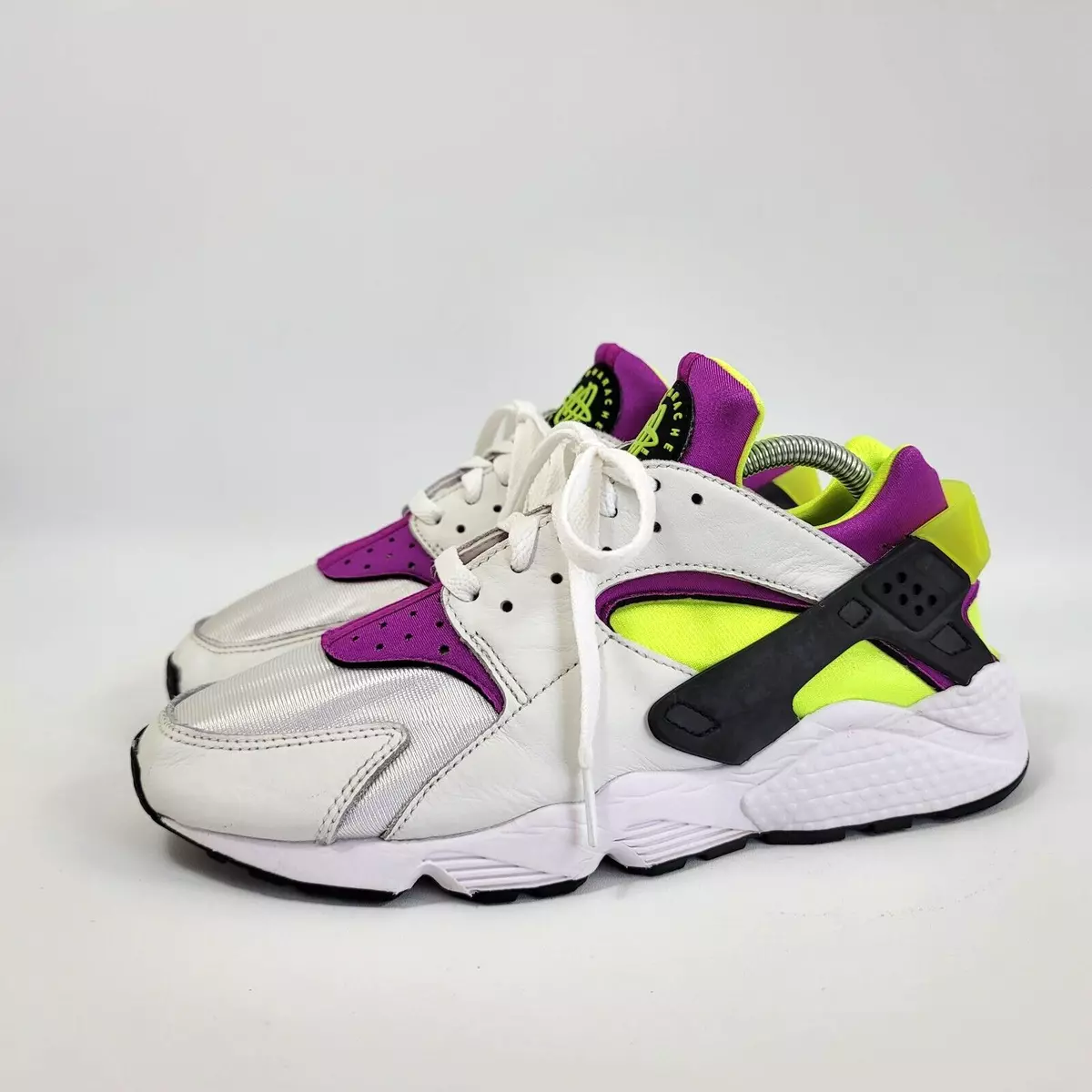 Nike Air Huarache Run '91 QS AH8049-101 White Magenta Neon Mens Size 9