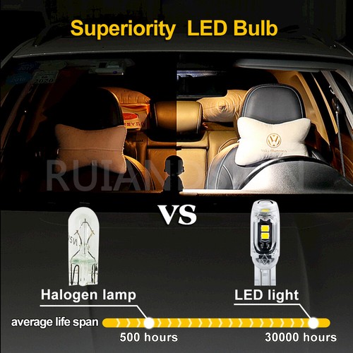 Ruiandsion 4pcs T10 LED Flash Side Parker Light Strobe Bulb Nightlight Blink 12V - Picture 6 of 14