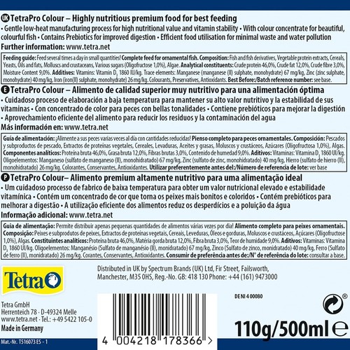 Tetra Pro Colour Multi Crisps - Premium tropical fish food 500ml - Picture 5 of 5