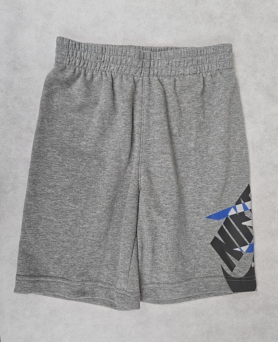 NWT Nike Shorts Boys Size Small Club Fleece 3 Brand Basketball Short Logo Gray