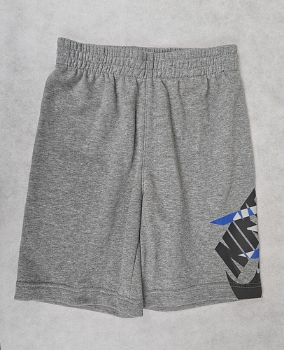 Nike Boys Size Small Shorts Club Fleece 3Brand Logo Gray NWT - Picture 1 of 5