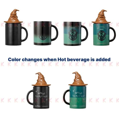 Starbucks X Harry Potter Xion Color Changing Dormitory Mug 355ml 4pcs SET Korea - Picture 2 of 9