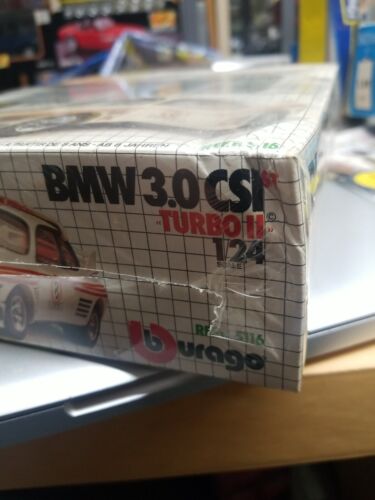 BMW 3.0 CSI turbo II - KIT MODELLO BBURAGO 1/24 METALLO PRESSOFUSO & ALCUNE PARTI IN PLASTICA - Foto 3 di 12